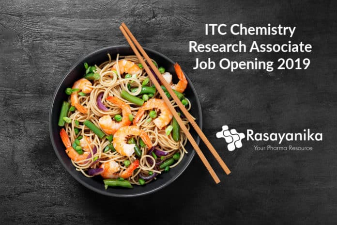 ITC Chemistry Research Associate Job Opening 2019