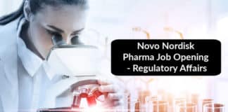 Novo Nordisk Pharma Job Opening - Regulatory Affairs