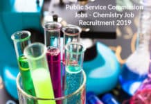 Public Service Commission Jobs - Chemistry Job Recruitment 2019