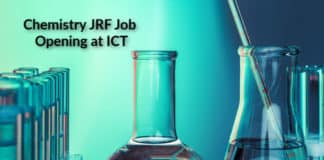 Career at ICT BBSR- Chemistry JRF Job Opening
