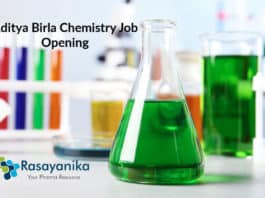 Aditya Birla Chemistry Job Opening - Chemistry QA Officer