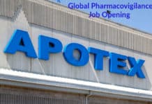 Apotex Global Pharmacovigilance Job Opening - Pharma Associate Post