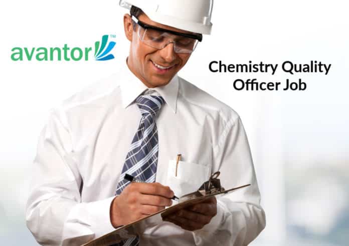 Avantor Quality Officer Job - BSc & MSc Chemistry Job Opening
