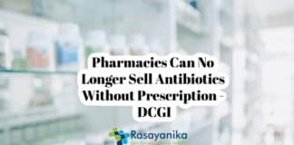DCGI: No Antibiotics Without Prescription