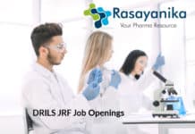 DRILS JRF Job Openings – Msc Chemistry Job Opening