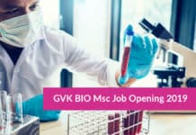 GVK BIO Msc Job Opening – Chemistry Research Job