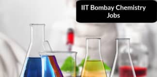 IIT Bombay Chemistry Jobs - Msc Chemistry Job Opening Salary up to 42,000 pm