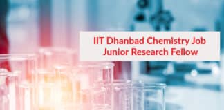 IIT Dhanbad Chemistry Job - Junior Research Fellow Job