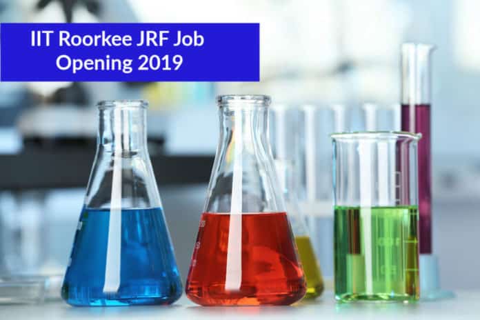 IIT Roorkee JRF Job Opening 2019-20 – Chemistry JRF Position