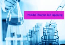 KGMU Pharma Job Opening - Msc & M Pharma Jobs