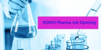 KGMU Pharma Job Opening - Msc & M Pharma Jobs