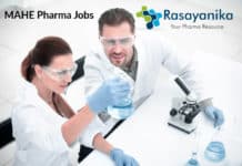 MAHE Pharma Research Assistant - Pharma Job Opening