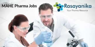 MAHE Pharma Research Assistant - Pharma Job Opening