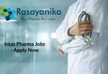 MPharma & BPharma Job Opening @ Intas - Apply Now