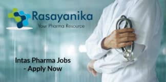 MPharma & BPharma Job Opening @ Intas - Apply Now