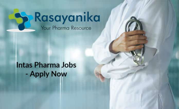 MPharma & BPharma Job Opening @ Intas - Apply Now