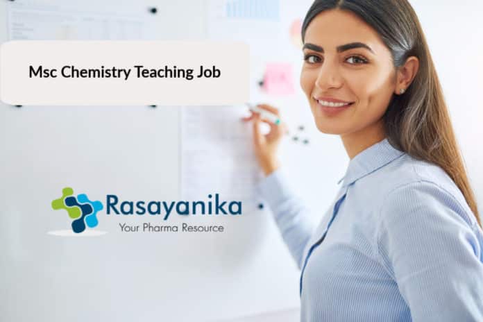 Sainik School PGT Chemistry Jobs - Chemistry Teaching Post