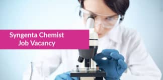 Syngenta Chemist Job Vacancy - Msc & PhD Chemistry Jobs