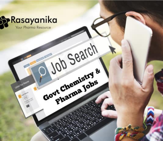 Govt Chemistry Jobs