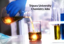 Tripura University Chemistry Jobs - Junior Research Fellow