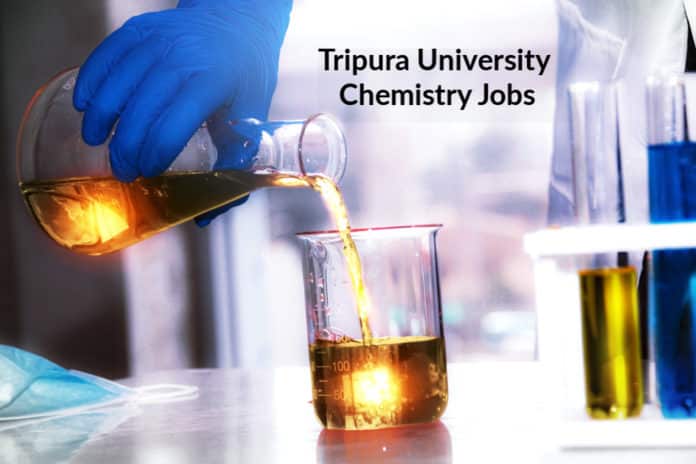 Tripura University Chemistry Jobs - Junior Research Fellow