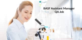 BASF Assistant Manager QA Job - Chemistry Candidates Apply