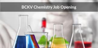 BCKV Chemistry Job Opening - Senior Research Fellow