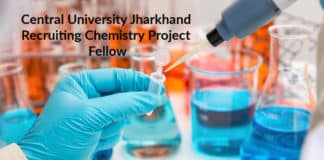 Central University Jharkhand Recruiting Chemistry Project Fellow
