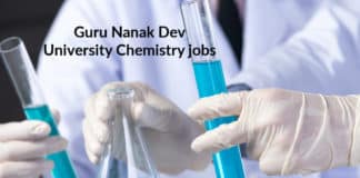 Chemistry Research Fellow Job at Guru Nanak Dev University
