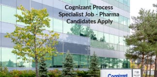 Cognizant Process Specialist Job - Pharma Candidates Apply