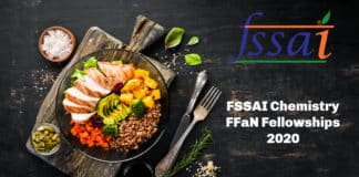 FSSAI Chemistry FFaN Fellowships 2020 - Application Details