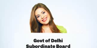 Govt Delhi Subordinate Board Forensic Lab Chemistry Jobs 2020