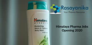 Himalaya Pharma Jobs 2020 - Research Associate Post