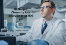 IIT Kanpur Chemistry Jobs - Project Scientist Salary up to 66,000 pm