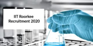 IIT Roorkee Recruitment 2020 - Chemistry JRF Job