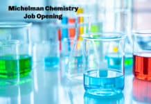 Michelman Chemistry Job Opening - Scientist Post