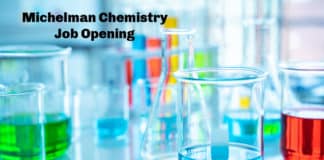 Michelman Chemistry Job Opening - Scientist Post