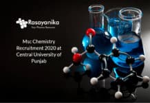 Msc Chemistry Recruitment 2020