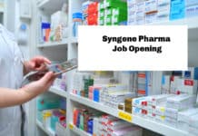 Syngene Associate Scientist Pharma Job Opening 2020