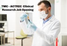 TMC - ACTREC M.Pharm Clinical Research Job Opening