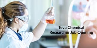 Teva Chemical Researcher Job Opening - Apply Now