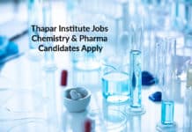 Thapar Institute JRF/SRF/RA Jobs – Chemistry & Pharma Candidates Apply