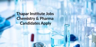Thapar Institute JRF/SRF/RA Jobs – Chemistry & Pharma Candidates Apply