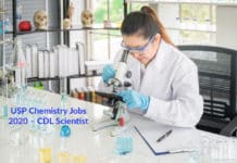 USP Chemistry Jobs 2020 – CDL Scientist Post