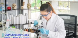 USP Chemistry Jobs 2020 – CDL Scientist Post