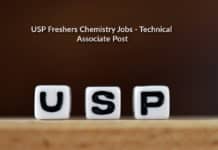 USP Freshers Chemistry Jobs - Technical Associate Post