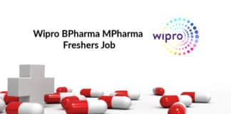 Wipro BPharma MPharma Freshers Job