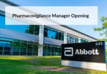 Abbott Pharmacovigilance Manager Opening - Pharma