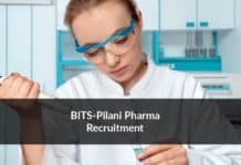 BITS-Pilani Pharma Recruitment 2020 - Application Details