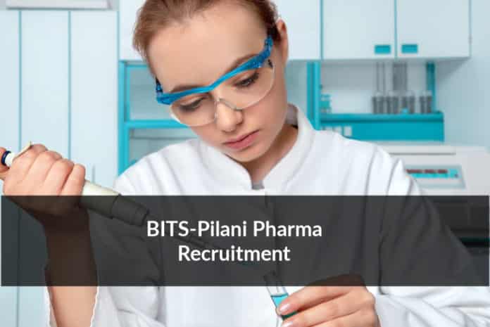 BITS-Pilani Pharma Recruitment 2020 - Application Details